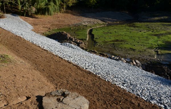 Landscape Swales Installation in Lewisville