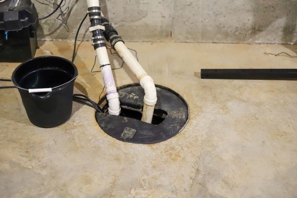 Basement Drainage Installation in Lewisville