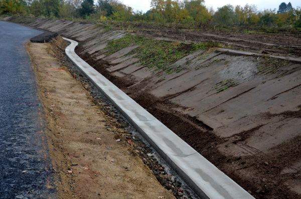 Slope Drainage Installation in Lewisville