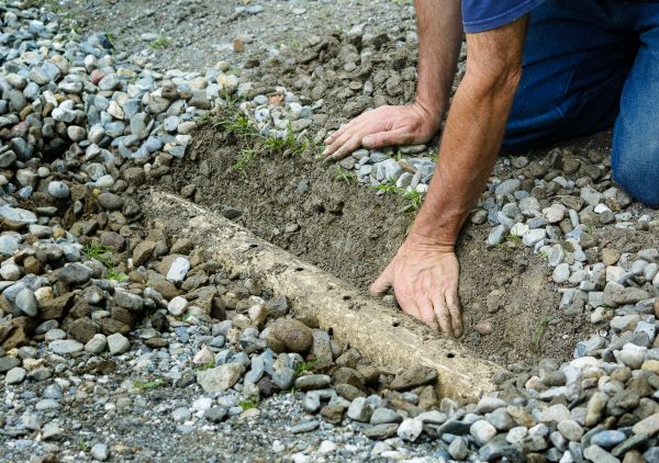 French Ditch Installation in Lewisville