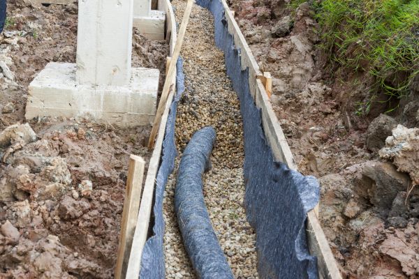 French Drain Installation in Lewisville